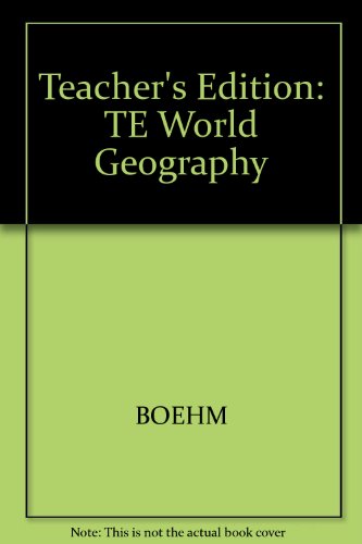 Book World Geography (Teacher's Edition) free