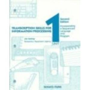Book Transcription Skills For Information Processing-Unit 1 Txt/Wkbk free