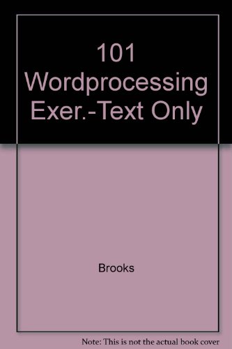 Book 101 Word Processing Exercises free
