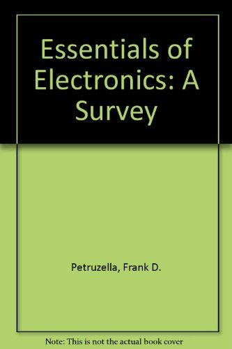 Book Essentials of Electronics: A Survey, Student Activity Manual free