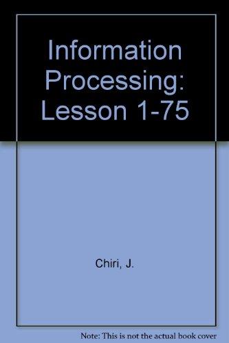 Book Information Processing: Lesson 1-75 free