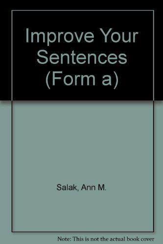 Book Improve Your Sentences (form A) free