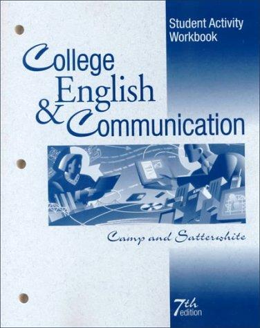 Book College English and Communication Student Activity Workbook free
