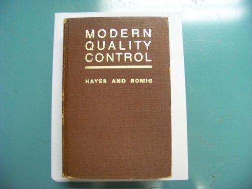 Book Modern Quality Control free