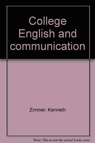 Book College English and communication free
