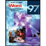 Book Word 97: A Professional Approach free