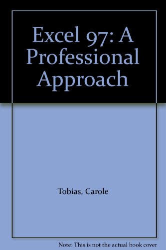 Book Excel 97: A Professional Approach free