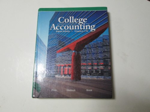 Book College Accounting Eighth Edition Chapters 1-18 (college Accounting By Glencoe Mcgraw-hill) free