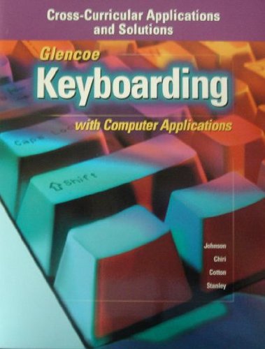 Book Keyboarding With Computer Application (cross-curricular Applications & Solutions) free