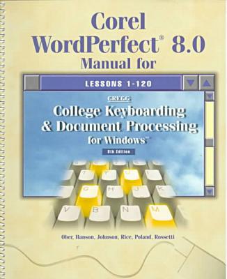 Book Gregg College Keyboarding and Document Processing with data disk Lessons 1-120 free