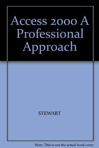 Book Access 2000 A Professional Approach free