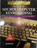 Book Teacher's Annotated Edition for Use with Microcomputer Keyboarding and Document Processing free