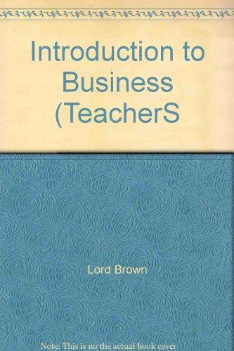 Book Introduction To Business (teachers free