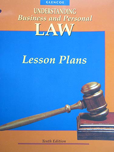Book Understanding Business And Personal Law: Lesson Plans [teacher's Edition. free