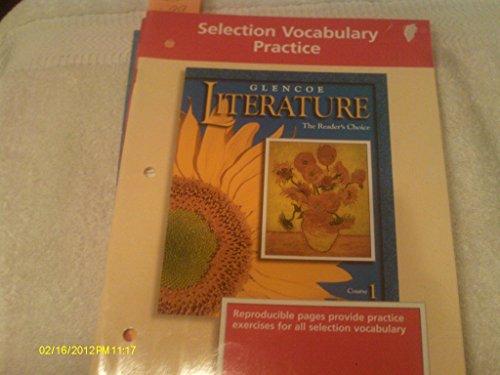 Book Selection Vocabulary Practice (Glencoe Literature The Readers Choice course 1) free