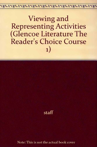 Book Glencoe Literature, Course 1, Viewing And Representing Activities free