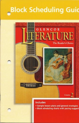 Book Glencoe Literature, Course 2, Block Scheduling Guide free
