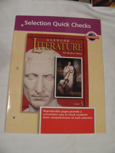 Book Glencoe Literature 2002 Grade 10 Selection Quick Checks English free