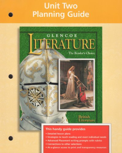 Book Glencoe British Literature, Unit Two Planning Guide free