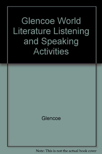 Book Glencoe World Literature Listening and Speaking Activities free