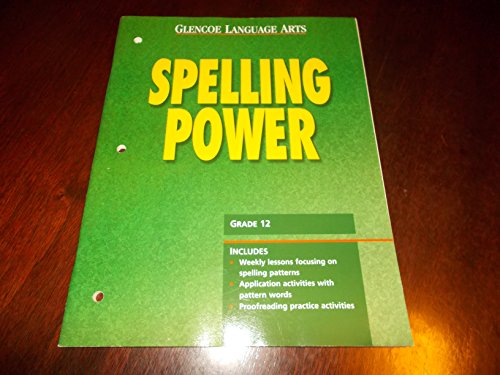 Book Glencoe Language Arts, Grade 12, Spelling Power Blackline Masters free