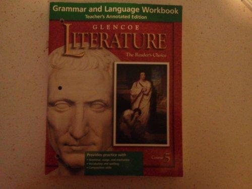 Book Glencoe Language Arts: Grammar and Language Workbook, Grade 10, Teacher's Annotated Edition free