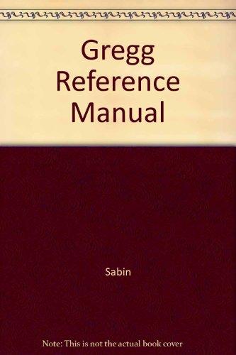 Book Gregg Reference Manual free