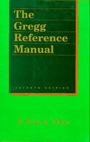 Book Gregg Reference Manual free