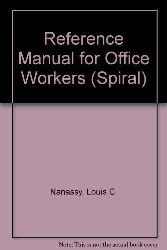 Book Reference Manual For Office Workers (spiral) free