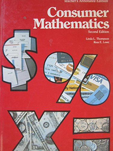 Book Consumer Mathematics Second Edition Teacher's Annotated Edition free