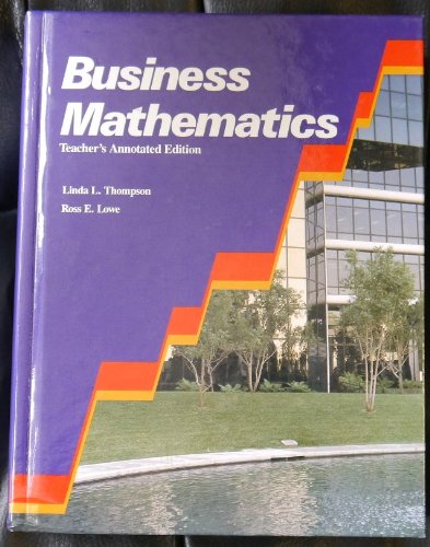 Book Business Mathematics Teacher's Annotated Edition free