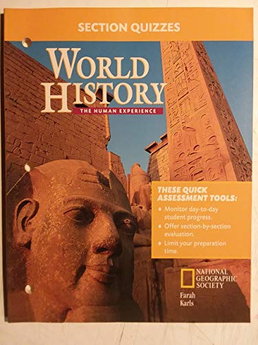 Book Section Quizzes for Use with World History: The Human Experience free