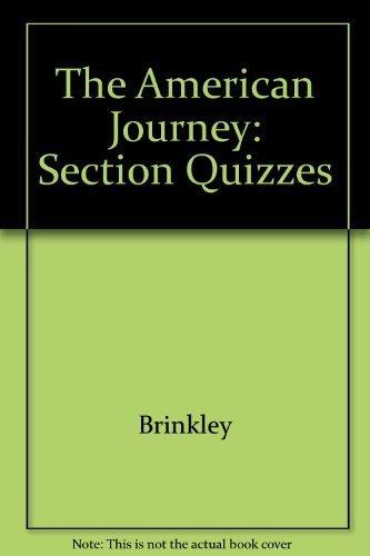 Book The American Journey Section Quizzes free