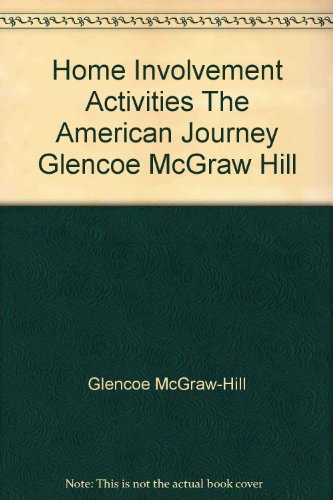 Book Home Involvement Activities The American Journey Glencoe Mcgraw Hill free