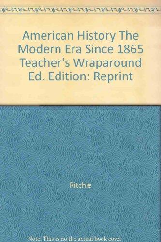 Book American History The Modern Era Since 1865 Teacher's Wraparound Ed. free
