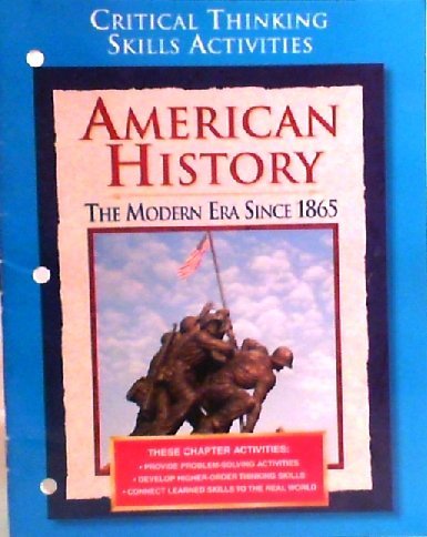 Book Critical Thinking Skills Activities (american History The Modern Era Since 1865) free