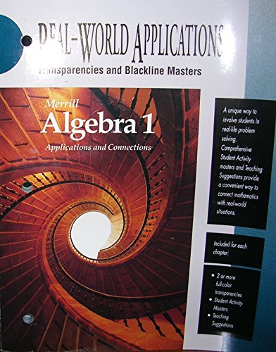 Book Merrill Algebra 1 (Real-World Applications: Transparencies and Blackline Masters) free