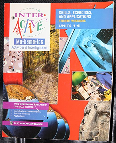 Book Interactive Mathematics Activities & Investigations: Skills, Exercises, And Applications, Student Workbook, Units 1-6 free