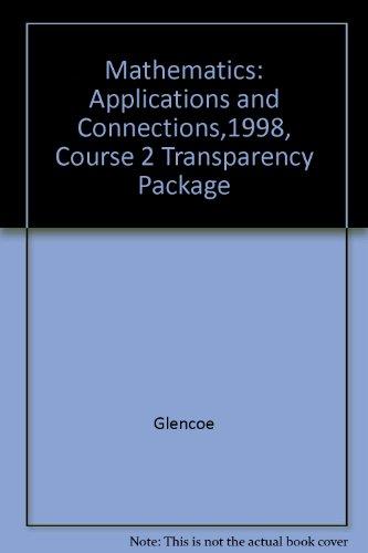 Book Mathematics: Applications And Connections,1998, Course 2 Transparency Package free
