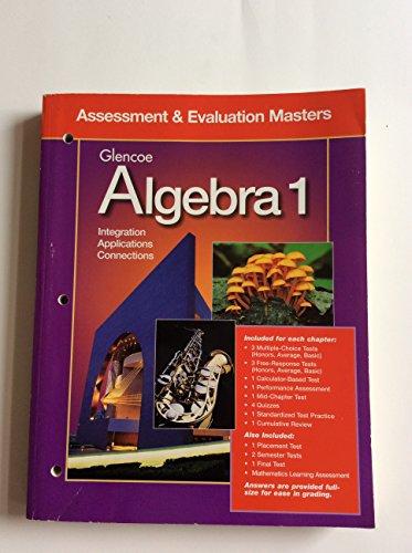 Book Glencoe Algebra 1: Assessment & Evaluation Masters free