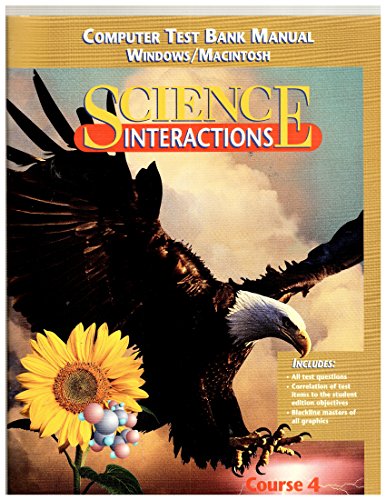 Book Glencoe: Science Interactions - Computer Test Bank Manual Windows/macintosh. free