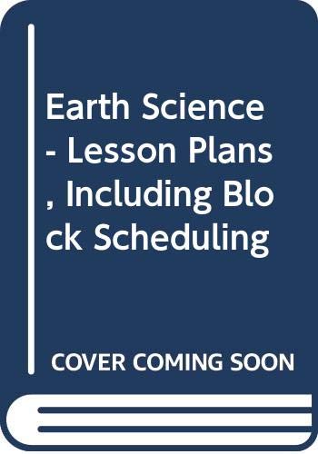 Book Earth Science - Lesson Plans, Including Block Scheduling free