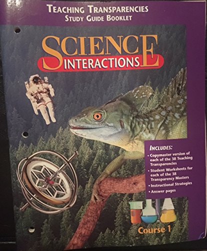 Book Science Interactions Course 1: Teaching Transparencies Study Guide Booklet free