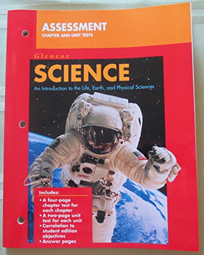 Book Glencoe Science: An Introduction to the Life, Earth, and Physical Sciences, Assessment Chapter and Unit Tests free