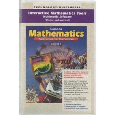 Book Mathematics:  Applications And Connections:  Course 1 -  Interactive Mathematics Tools - Multimedia Software free