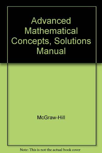 Book Advanced Mathematical Concepts, Solutions Manual free