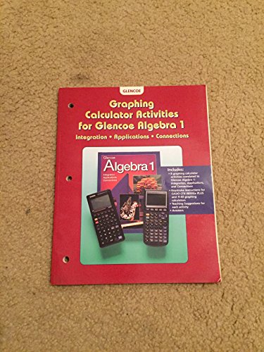 Book Graphing Calculator Activities For Glencoe Algebra 1 free
