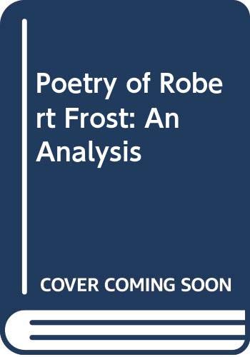 Book Poetry Of Robert Frost: An Analysis free