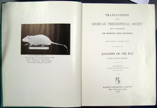 Book Anatomy Of The Rat free