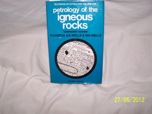 Book Petrology of the igneous rocks (His Textbook of petrology, v. 1) free